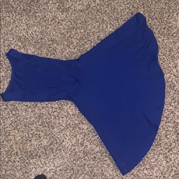 Royal blue side boob backless dress - Picture 2 of 2